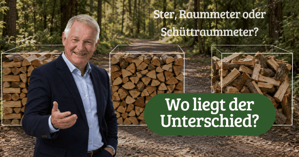 Ster, Raummeter oder Schüttraummeter? – Wo liegt der Unterschied?