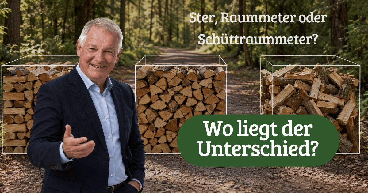 Ster, Raummeter oder Schüttraummeter? – Wo liegt der Unterschied?